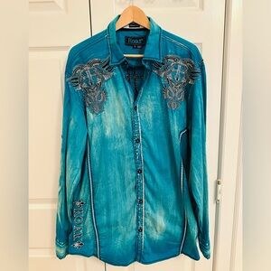 Roar brand mens XL button down shirt